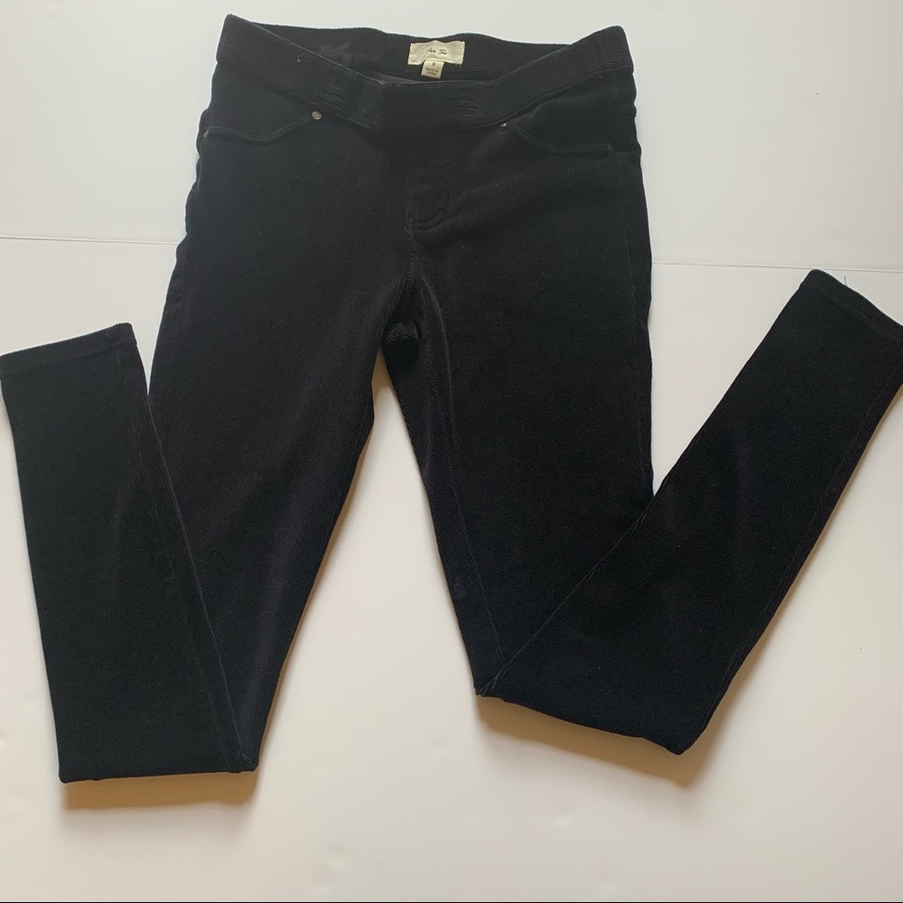 Black Corduroy Leggings. Small